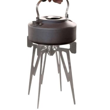 Imagem de 5 Pcs Fogueira Portátil | Aço inoxidável Carvão Fogão Stand Portátil Campfire Stand - e economia espaço, para caminhadas camping pesca, presentes para Rock-br