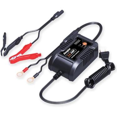 Imagem de Energizer Carregador inteligente totalmente automático de 2 amp, carregador de bateria de 6V e 12V, manutenção de bateria, carregador de gotejamento, tecnologia de carregamento inteligente de 7 passos