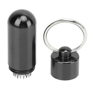 Imagem de MOUMOUTEN Snooker Pool Cue Tip Shaper, bilhar Pool Cue Stick Tip Tool Pick com chaveiro Liga de alumínio Leve, para jogadores de bilhar, fácil de transportar (Nero)