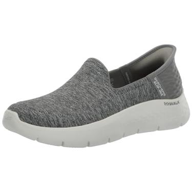Imagem de Skechers Tênis feminino Go Walk Flex Serena Hands Free Slip-ins, Cinza, 36