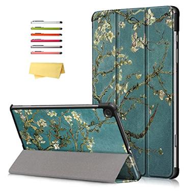 Imagem de UUcovers Capa inteligente para Galaxy Tab S6 Lite de 10,4 polegadas, modelo 2022/2020 (SM-P610/P613/P615/P619) com suporte de três dobras com despertar/hibernar automaticamente, capa leve e fina de