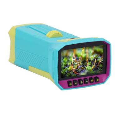 Imagem de Microscópio Digital Portátil, Profissional Versátil de Microscópio Digital Portátil Com Tela de 3 Polegadas para Experimento Científico