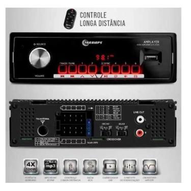 Imagem de Rádio Player Mp3 Taramps Amplayer 4x100w 400w Bluetooth Usb