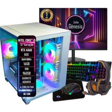 Imagem de PC Gamer Completo Intel Core i5 12 Geração RTX 4060 8GB RAM DDR4 16GB 