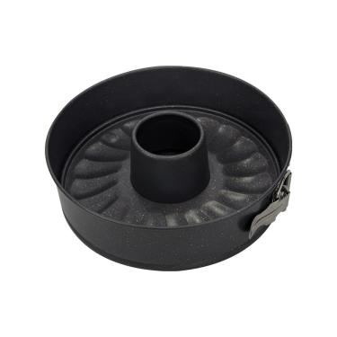 Imagem de Forma para Bolo Redonda de Fundo Removível em Aço Carbono 24cm Essence Spicy Preta