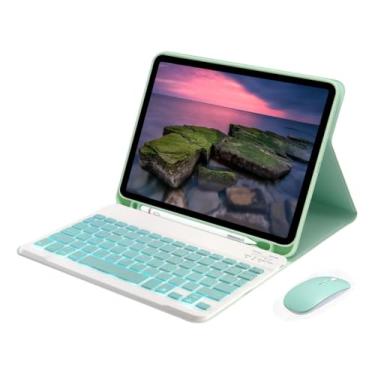 Imagem de Teclado Retroiluminado & Mouse E Capa Para iPad Pro12.9pol (Verde)