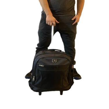 Imagem de Mochila rodinha alça de mão reforçada Luxo passeio Escolar trabalho Re