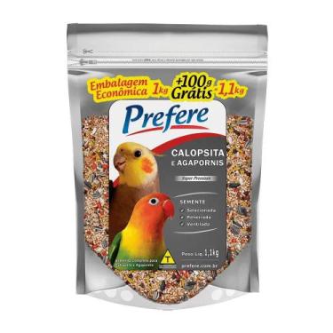 Imagem de Alimento Prefere Mix para Calopsitas e Agapornins 1,1kg