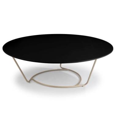 Imagem de Mesa de Centro Verbena Aço Carbono Dourado - Drop mobiliário