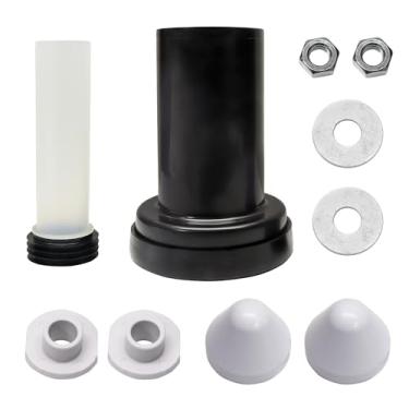 Imagem de PuritySage Conjunto de conectores de tubo de vaso sanitário pendurado na parede, compatível com Geberit 152.404.46.1/240.752.11.1, peças de reposição de vaso sanitário e bidê com plástico HDPE, fácil