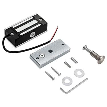 Imagem de Fechadura magnética elétrica 60 kg / 59 kg força de retenção 12 V modo NC controle de acesso único para portas de metal/à prova de fogo/madeira/vidro