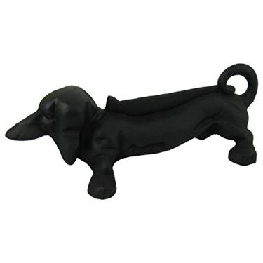 Imagem de TG,LLC Treasure Gurus antigo ferro fundido preto metal Dachshund bota ou raspador de sapato
