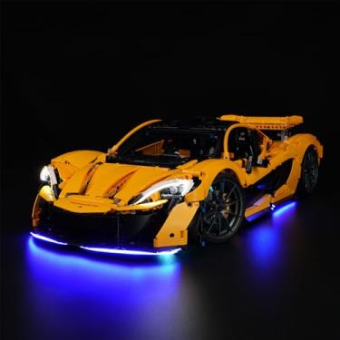 Imagem de Rorliny LED Light Kit for Technic McLaren P1 42172, Lighting Set Compatible with 42172 Technic McLaren P1 Building Blocks Model (Lights Only, No Set)