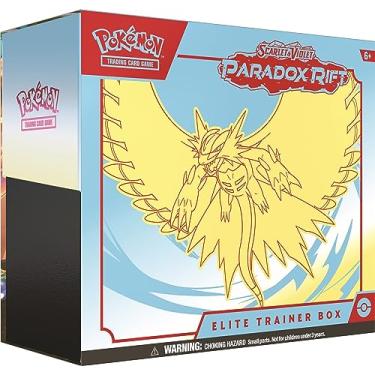 Imagem de Pokémon TCG: Scarlet & Violet — Paradox Rift Elite Trainer Box – Lua rugindo (9 pacotes booster, 1 cartão de arte completa e acessórios premium)