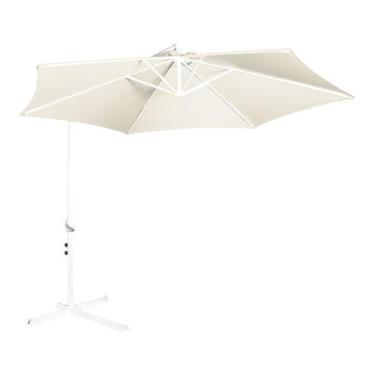Imagem de Ombrelone Guarda Sol Malibu Bege 3 Metros Com Base 9001 MOR