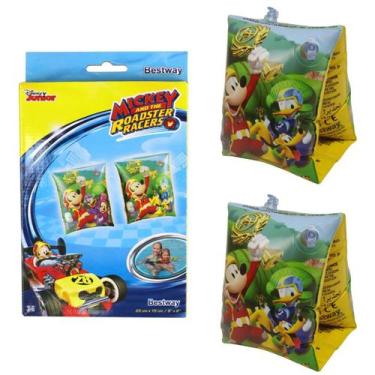 Imagem de Boia De Braço Inflável Infantil Mickey Roadster Racers 23cm X 15cm - B