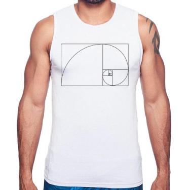 Imagem de Regata Proporção Áurea Fibonacci - Foca na Moda, Branco, P