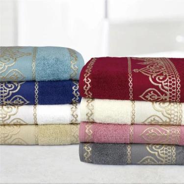 Imagem de Toalha de Banho Avulsa 75x150cm Premium Barroca - Caviquioli, Rosa