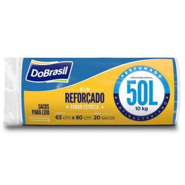 Imagem de Saco Lixo Brasil Perfumado Azul 50l Rolo 20Un - DoBrasil