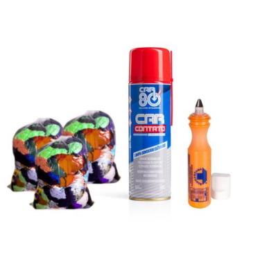 Imagem de Marcador Industrial & Limpa Contato Car 80 & Pano Retalho 2Kg - Trigel