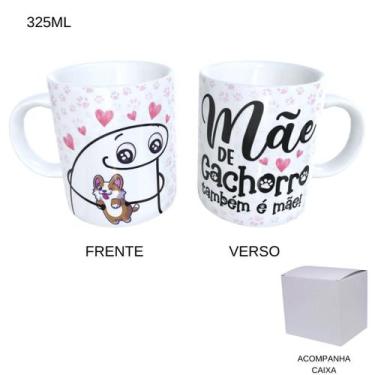 Imagem de Caneca 325ml - Dia das Mães - Mãe De Cachorro Também É Mãe - Laranja e
