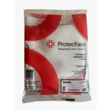 Imagem de Kit 8 máscara n95 hospitalar odonto médica modelo pff2 branca - PROTEC
