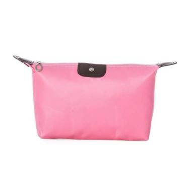 Imagem de Nécessaire Bolsa De Mão Feminina Rosa Para Viagem Maquiagem - PENDULAR