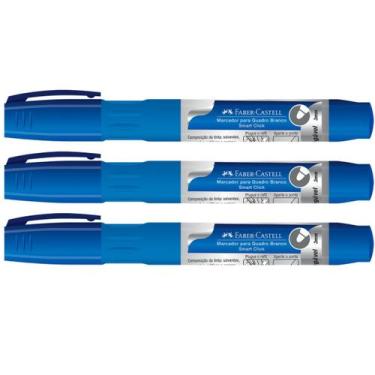 Imagem de Marcador Quadro Branco Recarregável Faber Castell Caneta Kit - Faber-C