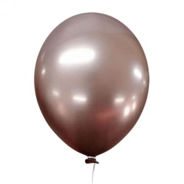 Imagem de Balão 5 Alumínio Rose Gold 25 Un - HAPPY DAY