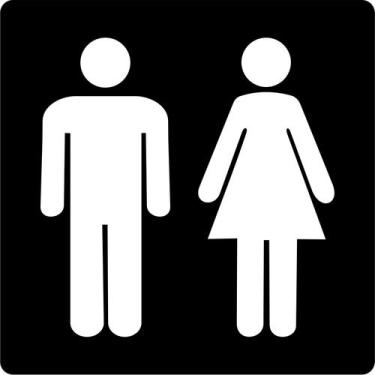 Imagem de PLACA BANHEIRO MASCULINO E FEMININO 15x15 ACRÍLICO - LAGGE ACESSIBILID