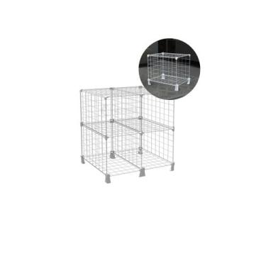 Imagem de Estante Balcão Expositor Aramado 4 Nichos 40cm Profundidade Colmeia Br