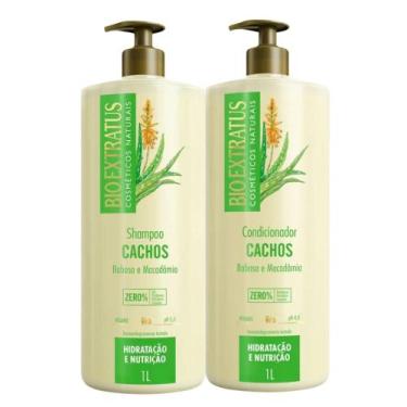 Imagem de Kit Shampoo e Condicionador Bio Extratus Cachos 1L