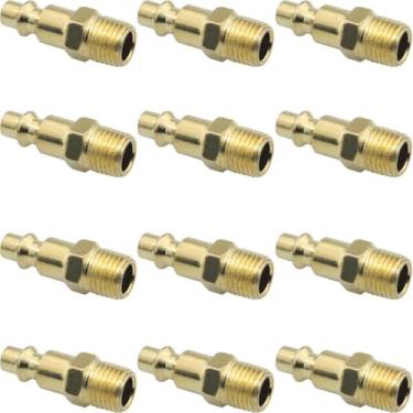 Imagem de WHYHKJ 12 peças compressor de ar macho rosca NPT1/4 diâmetro 13 mm ferramenta de ar fêmea virola acoplador de ar para mangueira de ar industrial adaptador rápido ferramenta de ar pistola de