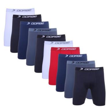 Imagem de Kit 10 Cuecas Long Leg Microfibra - Dorbe, GG