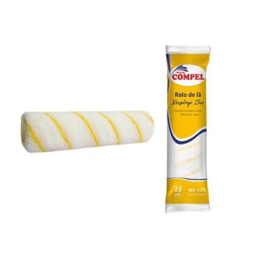 Imagem de Rolo de Pintura de Lã Respingo Zero Compel, 23cm sem cabo