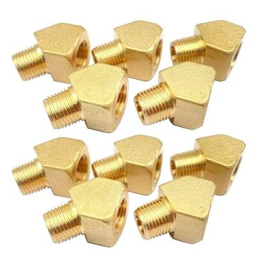 Imagem de 5 peças – rosca de cotovelo de cano de rua de 45 graus NPT de 1/8 polegada macho fêmea