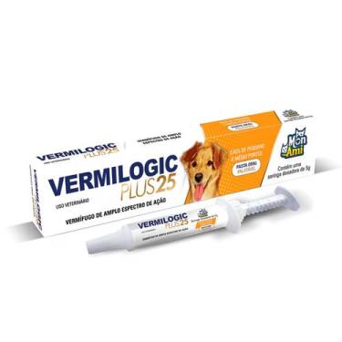 Imagem de Vermifugo Cães Pequeno Médio Porte Mon Ami Vermilogic Plus25