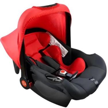 Imagem de Bebê Conforto Até 13Kg Cadeirinha Vermelho e Preto Styll Baby, Preto e