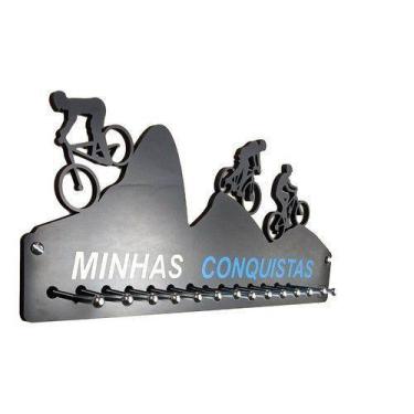 Imagem de Porta Medalha Mountain Bike Masc Para Até 50 Medalhas - QUADRO DE MEDA
