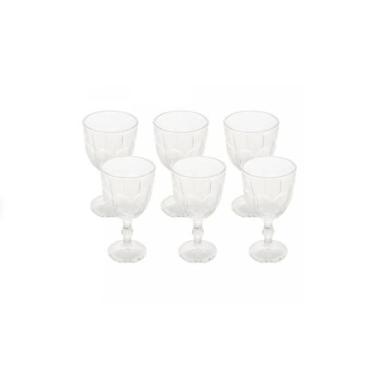 Imagem de Conjunto 6 Taças de Água Vidro Faces 300ml - Lyor