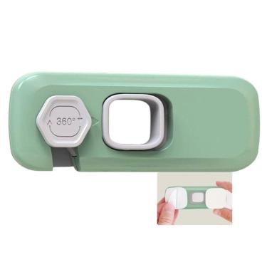 Imagem de Trava de Segurança Fechadura Armario Gaveta Geladeira Criança Bebe Evita Acidente Porta Resistente Proteçao Confiavel