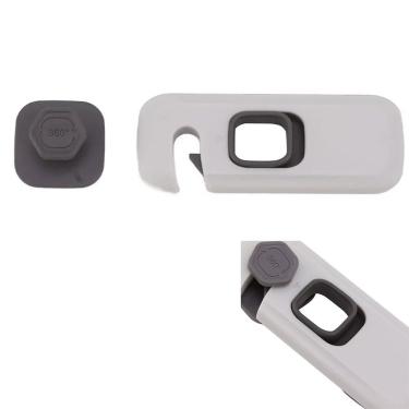 Imagem de Trava de Segurança Gaveta Armario Forno Galedeira Criança Bebe Fechadura Evita Acidente Multiuso Proteçao Seguro Resistente