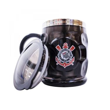 Imagem de Caneca Térmica Relevo Com Tampa 500ML - Corinthians