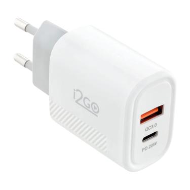 Imagem de Carregador Parede Ultra-Rápido i2GO pro duo 20W/18W