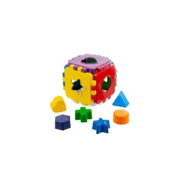 Imagem de Brinquedo Didático Colorido Monta e Desmonta Com Peças De Encaixar