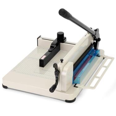 Imagem de Cortador de papel resistente de 30 cm, cortador de papel de guilhotina resistente para papel A4, aparador de papel empilhável com capacidade de 400 folhas, guilhotina branca A4 para papel para