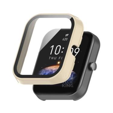 Imagem de Case Bumper Acrilico C/ Vidro 360º Para Bip 3 A2172 - TechKing, Creme