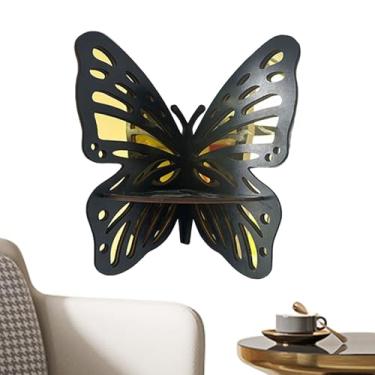 Imagem de Prateleira de borboleta, prateleira de parede de canto | Decoração de berçário de borboleta - Rack de suporte de retro para o quarto do escritório da decoração da garagem do banheiro