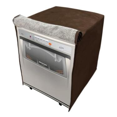 Imagem de CAPA PARA LAVA LOUÇA BRASTEMP 8 SERVIÇOS IMPERVEÁVEL FLEX (Marrom)