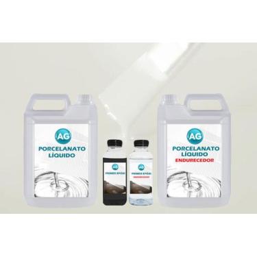 Imagem de Kit Porcelanato Líquido Branco Tráfego AG - RAL9016 por M² - Resinas a
